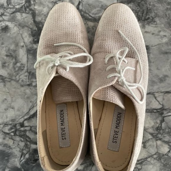Steve Madden Suede Oxfords light grey - Picture 4 of 7